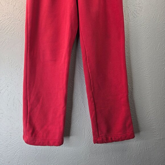Hollister Y2K Sweatpants Mens Medium Red Embroidered Pull On Lounge Straight Leg - Picture 4 of 12